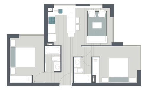 Arriendo Departamento NP 2D en suite 2B 1E 1B Santa In&eacute;s - Vi&ntilde;a Del Mar