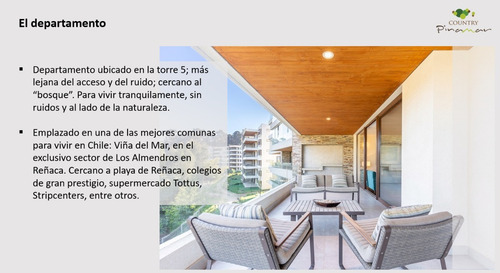 Venta Departamento NOSP 4D en suite Walk-in cl&oacute;set 3B 2E 1B Re&ntilde;aca - Vi&ntilde;a Del Mar