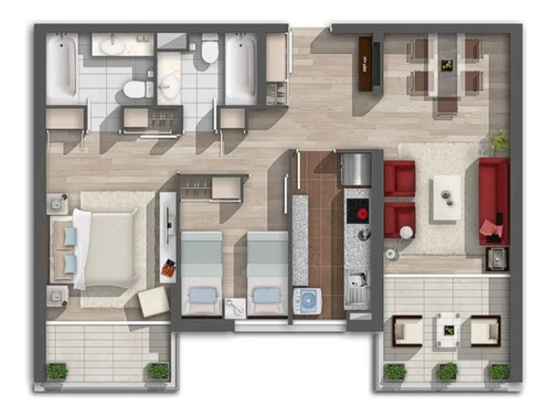 Arriendo Departamento NO 2D en suite 2B 1E Libertad - Vi&ntilde;a Del Mar