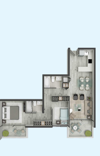 Venta Departamento N 2D en suite 2B 1E 1B Libertad - Vi&ntilde;a Del Mar