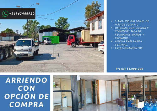 Arriendo Propiedad Industrial -lautaro, Comuna De La Pintana