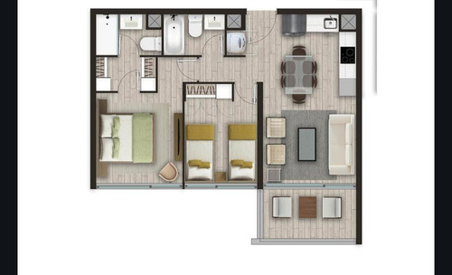 Arriendo Departamento N 2D en suite Walk-in cl&oacute;set 2B 1E Re&ntilde;aca - Vi&ntilde;a Del Mar