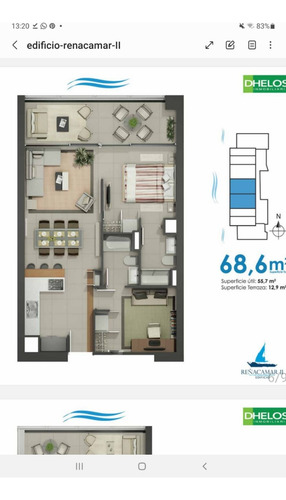 Arriendo Departamento NP 2D en suite 2B 1E 1B Re&ntilde;aca - Vi&ntilde;a Del Mar