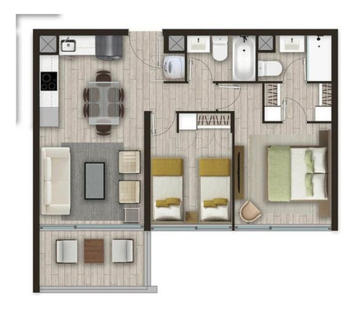 Arriendo Departamento O 2D en suite Walk-in cl&oacute;set 2B 1E Re&ntilde;aca - Vi&ntilde;a Del Mar